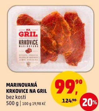 Vepřová krkovice marinovaná Na gril Penny