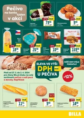 akční leták BILLA 27.3.2024-2.4.2024