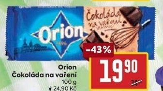 Čokoláda na vaření Orion