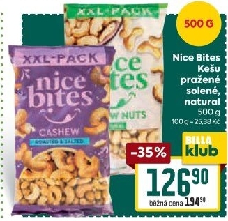 Kešu pražené Nice Bites