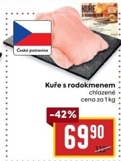 Kuře s rodokmenem Vodňanské kuře