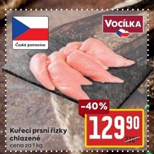 Kuřecí prsní řízky Vocílka