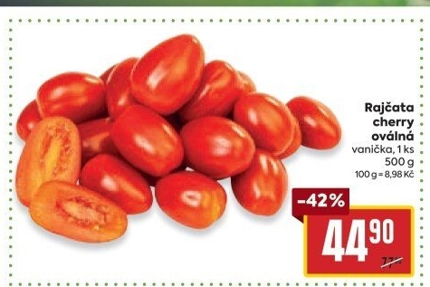 Rajčata cherry oválná