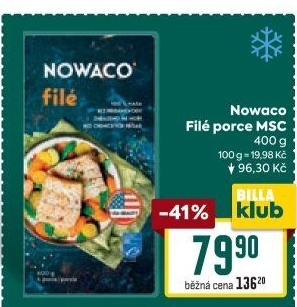Rybí filé mražené Nowaco
