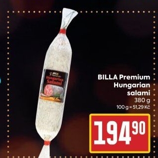 Salám Hungarian Premium Billa