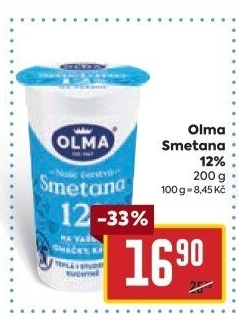 Smetana na vaření Olma 12%