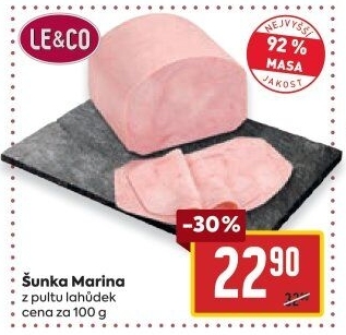 Šunka Marina nejvyšší jakosti LE&amp
