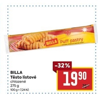 Těsto listové Billa
