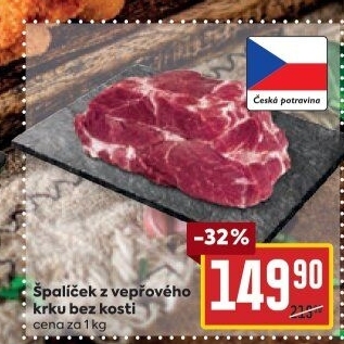 Vepřová krkovice bez kosti