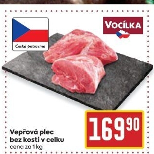 Vepřová plec bez kosti Vocílka