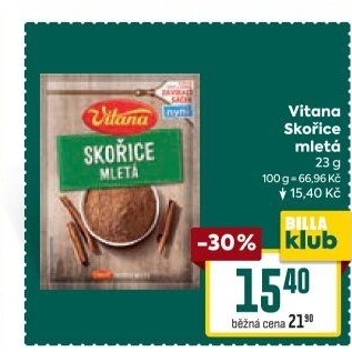 Koření Skořice mletá Vitana