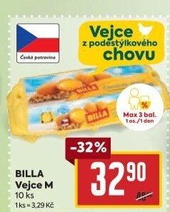 Vejce z podestýlky M Billa