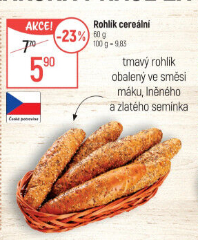 Cereální rohlík