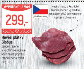 Hovězí plátky Globus