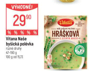 Instantní polévky Naše byšická polévka Vitana