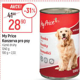 Konzerva pro psy My price