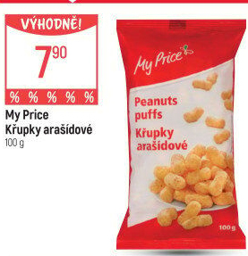 Křupky arašídové My Price