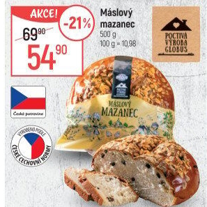 Mazanec máslový Globus
