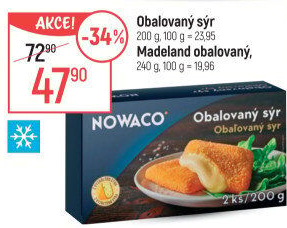 Sýr obalovaný mražený Nowaco