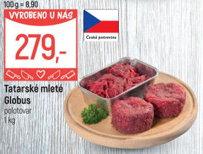 Tatarský biftek Globus