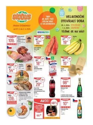 akční leták Globus 27.3.2024-2.4.2024