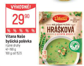 Instantní polévky Naše byšická polévka Vitana