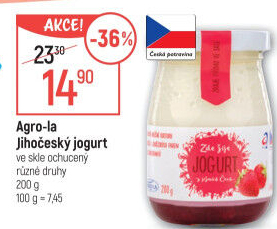 Jogurt ochucený jihočeský Agro-La