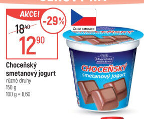Jogurt smetanový ochucený Choceňský