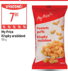 Křupky arašídové My Price