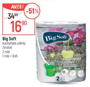 Kuchyňské utěrky 2vrstvé Big Soft