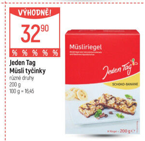 Müsli tyčinky Jeden Tag