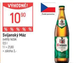 Pivo světlý ležák 11° Svijanský Máz Svijany