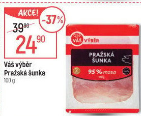 Pražská šunka nejvyšší jakosti Váš Výběr