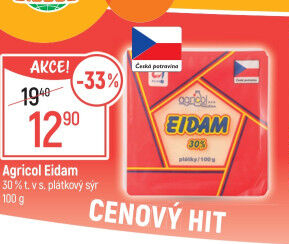 Sýr Eidam 30% Agricol