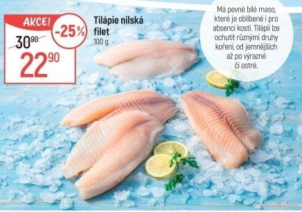 Tilápie nilská filety