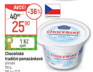 Tradiční pomazánkové Choceňské