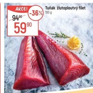 Tuňák žlutoploutvý filet