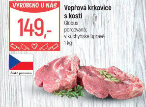 Vepřová krkovice s kostí Globus