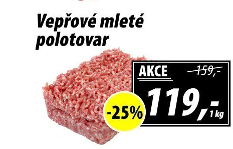 Maso mleté vepřové