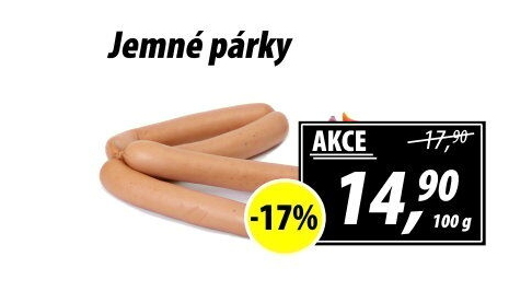 Párky jemné