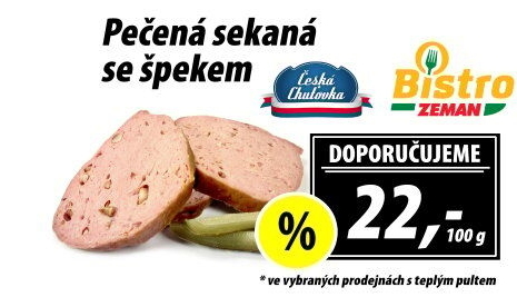Sekaná pečená se špekem