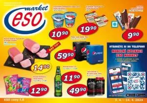akční leták ESO MARKET 3.4.2024-14.4.2024