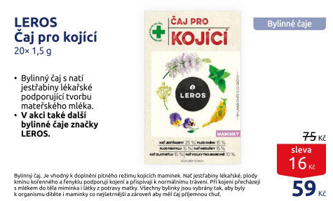 Čaj pro kojící matky Leros
