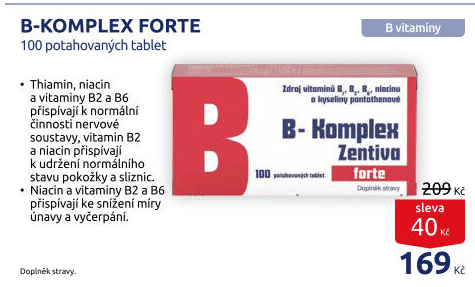 Doplněk stravy B-komplex Forte Sanofi