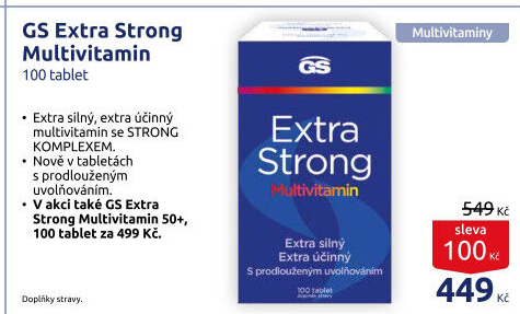 Doplněk stravy Extra Strong Multivitamin GS