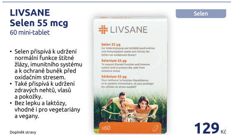 Doplněk stravy Selen Livsane