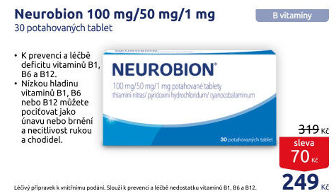 Doplněk stravy tablety Neurobion