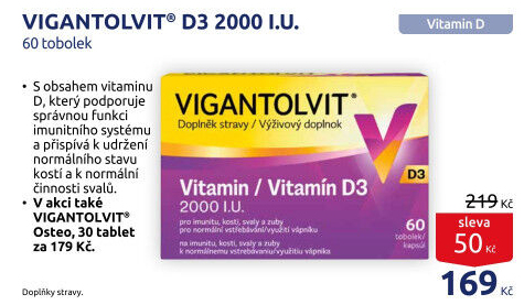 Doplněk stravy tobolky Vigantolvit D3
