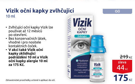Kapky oční Vizik