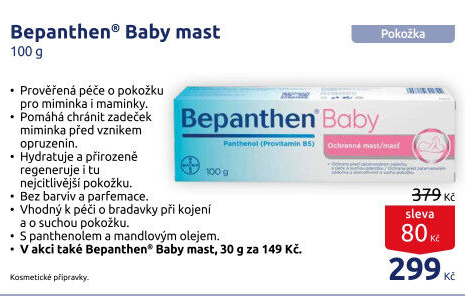Mast proti opruzeninám Baby Bepanthen